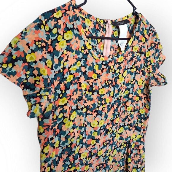 Weekend MaxMara Women's 100% Silk Floral Dress size 10 US - Picture 3 of 11